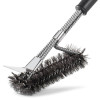 Щетка LoveGrill продольная тройная со шкребком, нержавеющая сталь - 1001032 фото_1 