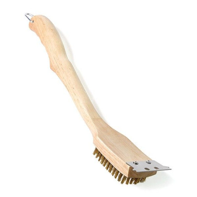 Щетка для очистки решеток гриля с латунным ворсом,… 