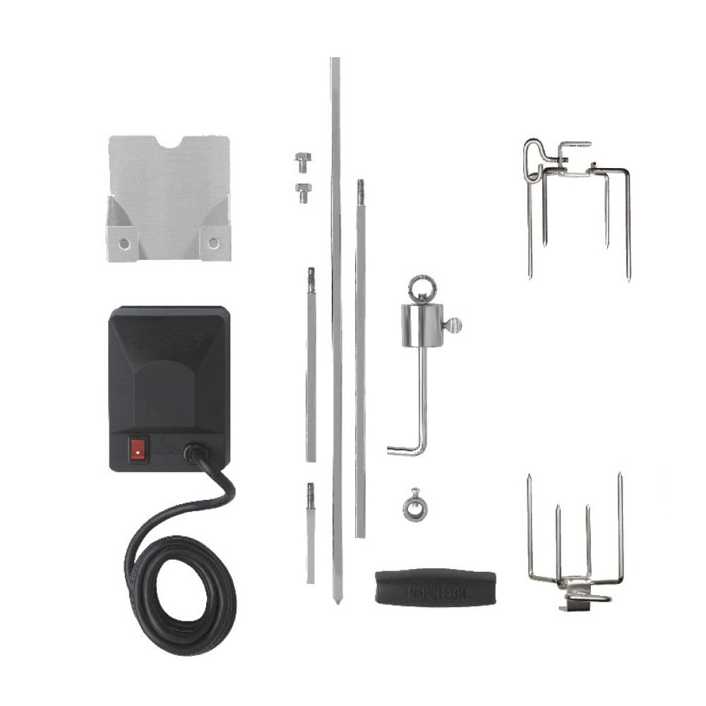 Вертел з двома затискачами та електромотором для грилів моделей Triumph-325/410/495 Napoleon - 69412 Вертел з двома затискачами та електромотором для грилів моделей Triumph-325/410/495 Napoleon - 69412