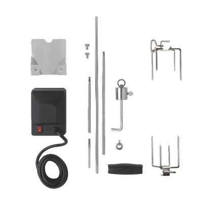 Вертел с 2-мя зажимами и электромотором для грилей моделей Triumph- 325/410/495… 