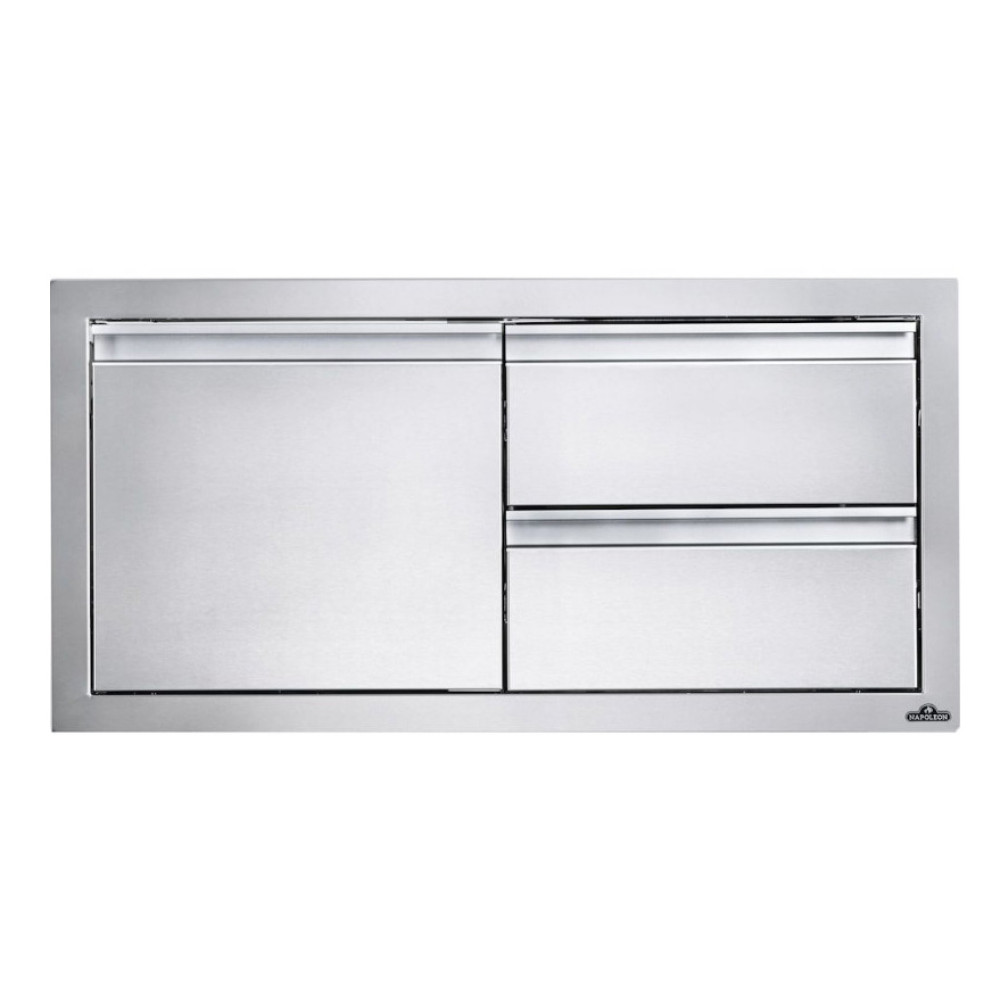 Встроенный элемент с 2 выдвижными ящиками и отсеком с дверью 91 х 41 см Napoleon - BI-3616-1D2DR