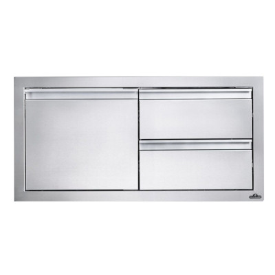 Встроенный элемент с 2 выдвижными ящиками и отсеком с дверью 91 х 41 см… 