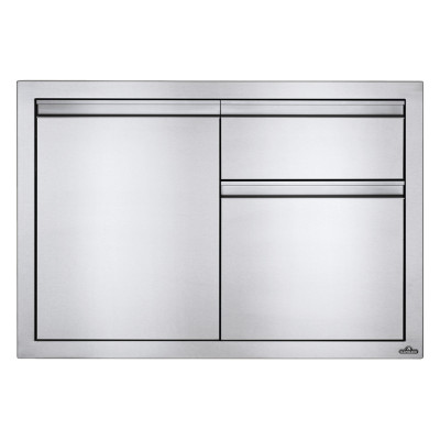 Встраиваемый элемент с 2-мя выдвижными ящиками и отсеком с дверью, малый 91х61 см… 