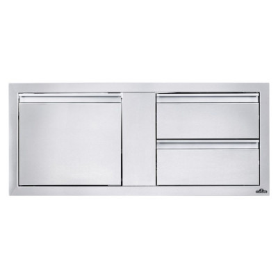 Встроенный элемент с 2 выдвижными ящиками и отсеком с дверью 107 х 41 см… 