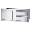 Встроенный элемент с 2 выдвижными ящиками и отсеком с дверью 107 х 41 см Napoleon - BI-4216-1D2DR фото_1 