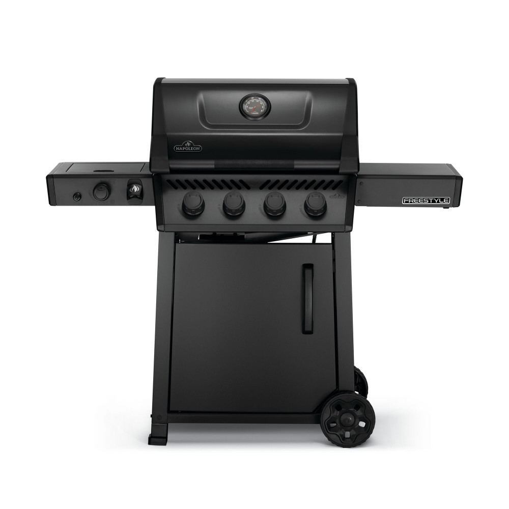 Газовый гриль Napoleon Freestyle 425 с конфоркой SIZZLE ZONE и дверкой, черный мат. - F425DSIBPK-PHM