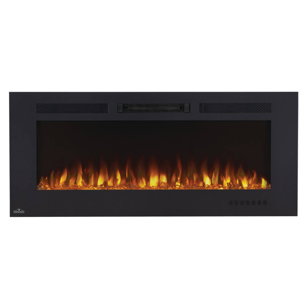 Камін електричний горизонтальний Napoleon Allure Phantom 50 з металевою сіткою, чорний мат - NEFL50FH-MT