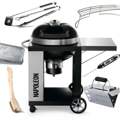 Комплект угольный гриля Napoleon PRO CART 57 см со столиком на… 