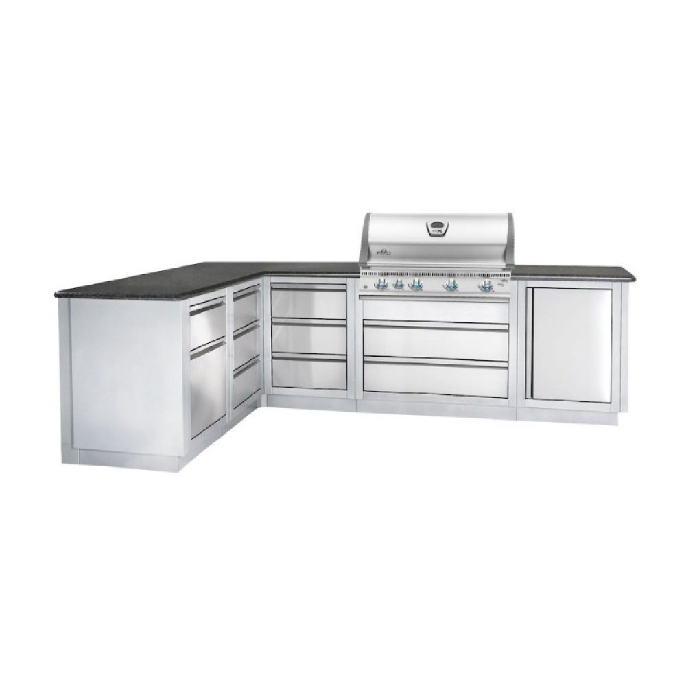 Конфігурація літньої вуличної кухні Napoleon Oasis-300 з грилем BILEX 605 - OASIS-300-BILEX-605