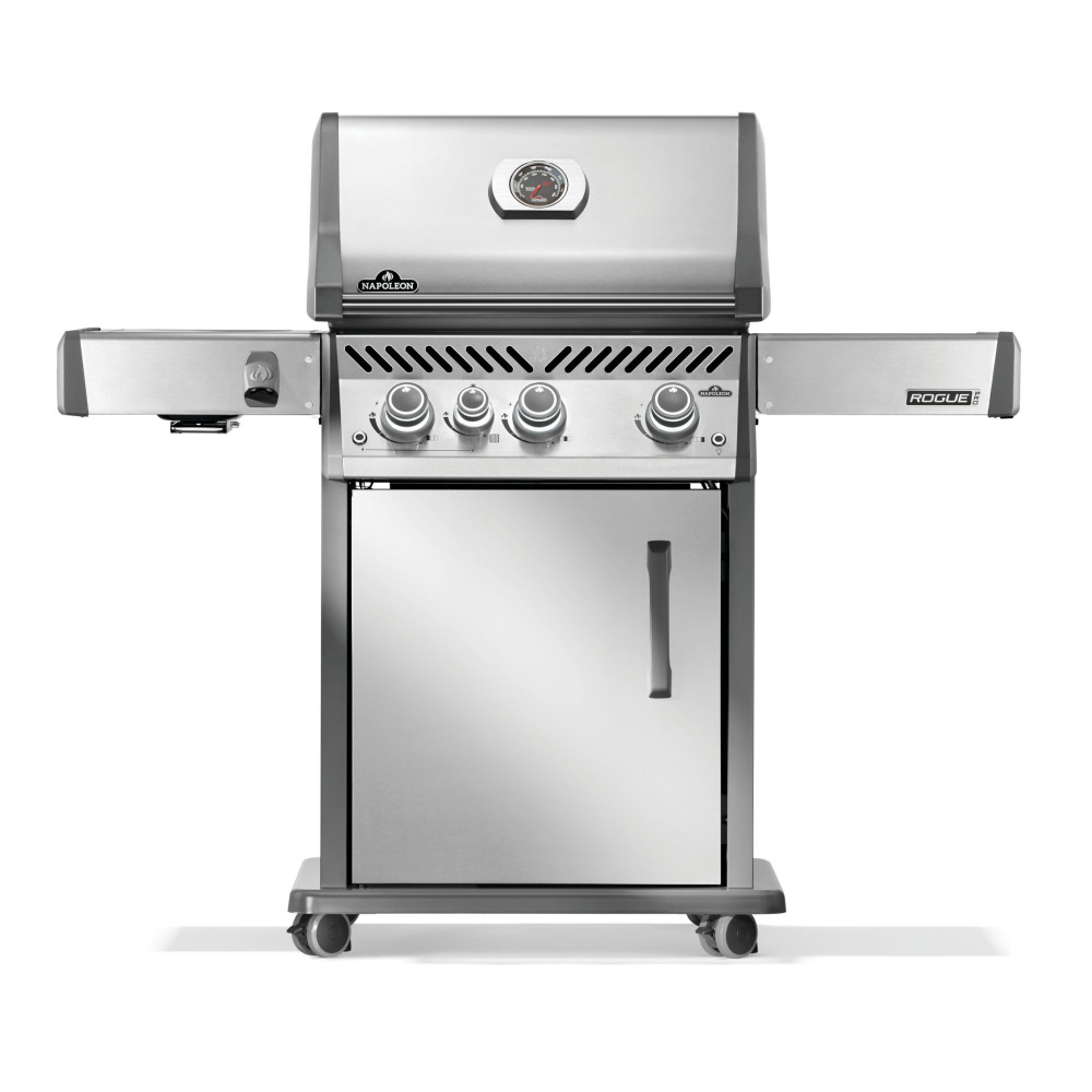 Газовый гриль Napoleon Rogue PRO 425 с боковой горелкой SIZZLE ZONE, нержавеющая сталь - RP425SIBPSS-2