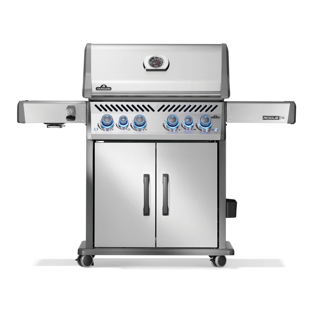 Газовый гриль Napoleon Rogue PRO-S 525, нержавеющая сталь, с боковой горелкой SIZZLE ZONE, ВЕРТЕЛ В КОМПЛЕКТЕ - RPS525RSIBPSS-2