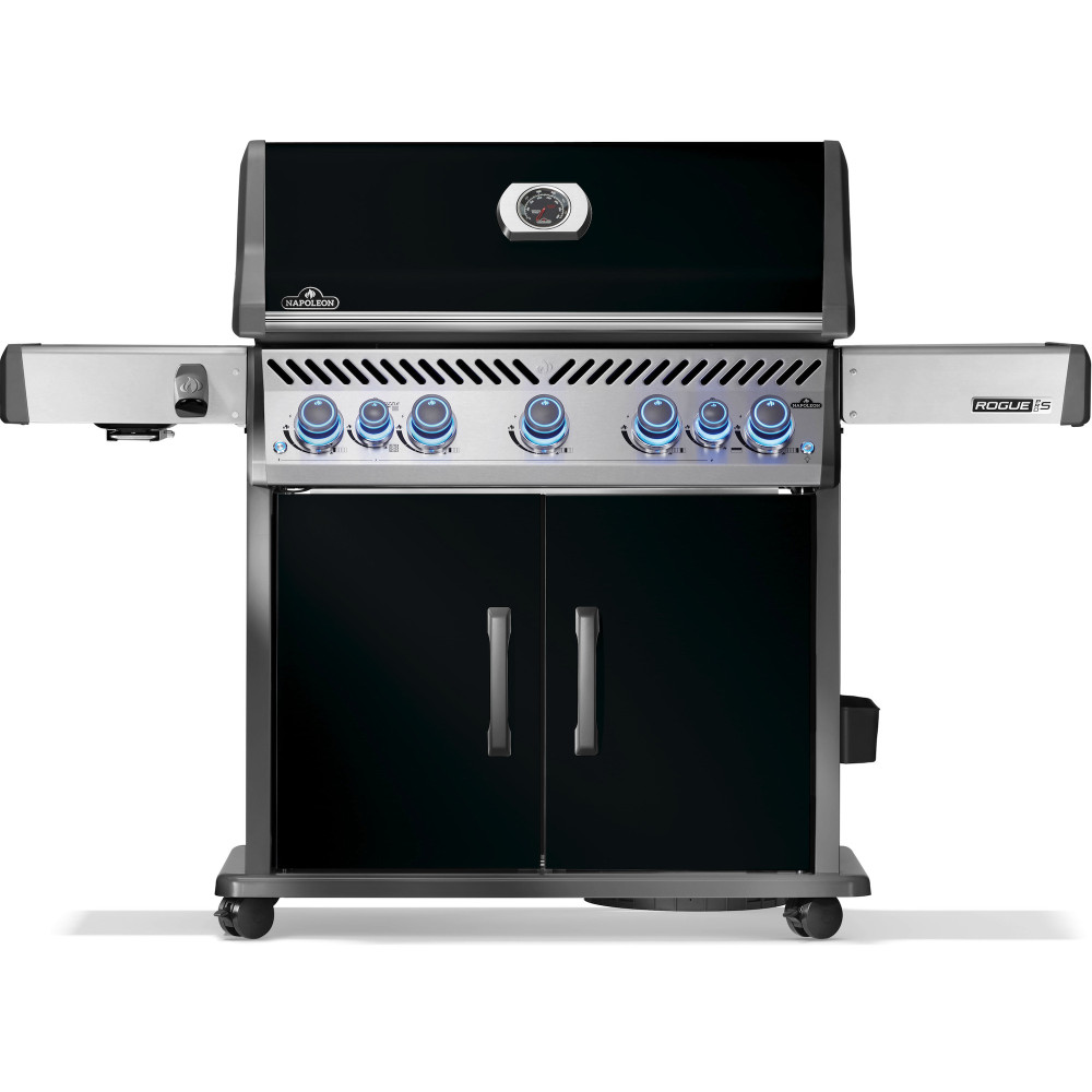 Газовый гриль Rogue PRO-S 625, боковая конфорка SIZZLE ZONE, вертел в комплекте, черный - RPS625RSIBPK-2