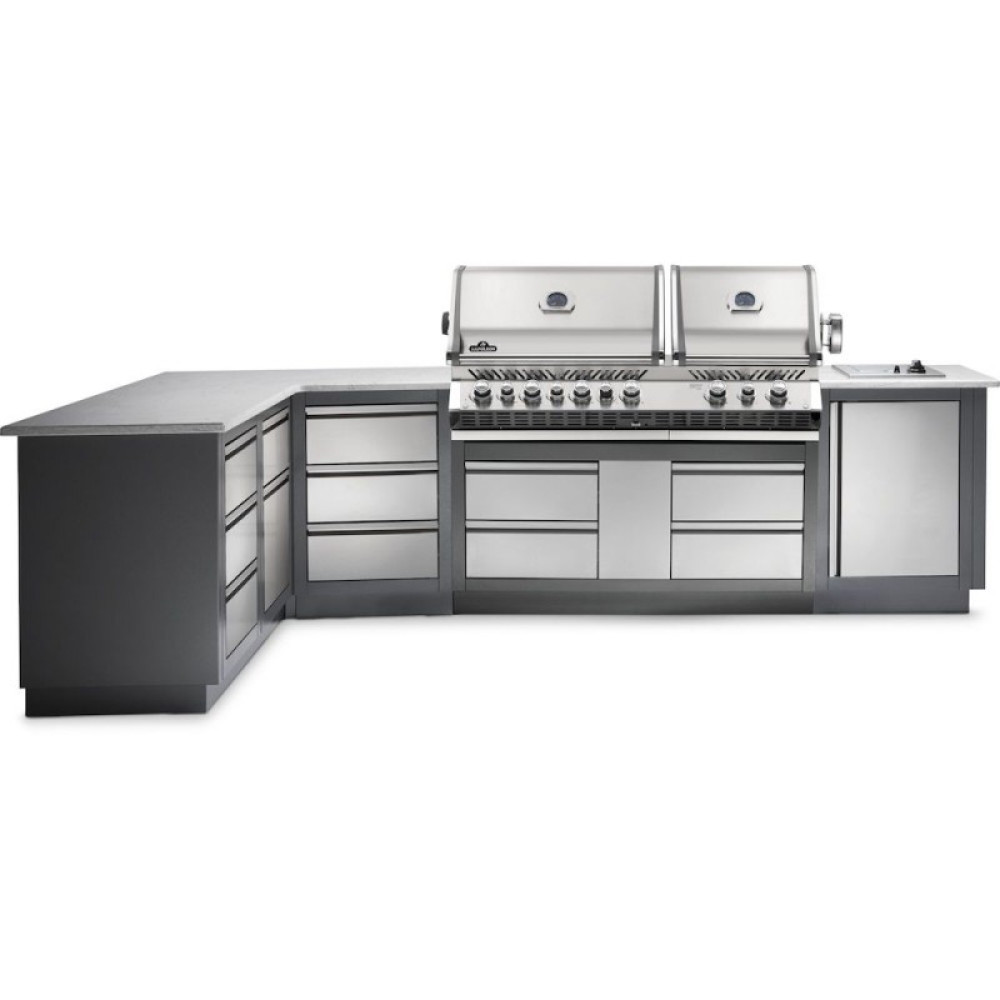 Летняя уличная кухня Napoleon Oasis 300 с грилем Prestige Bipro 825 - oasis-300-bipro-825